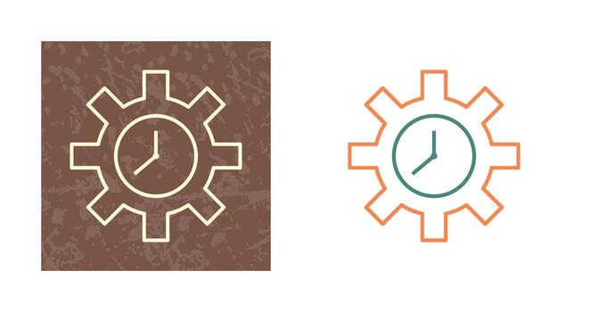 icono de vector de optimización de tiempo único