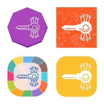 Key Code Vector Icon