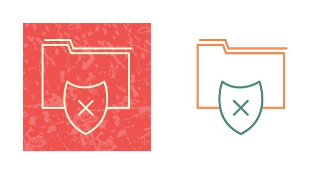 Vulnerable Folder Vector Icon