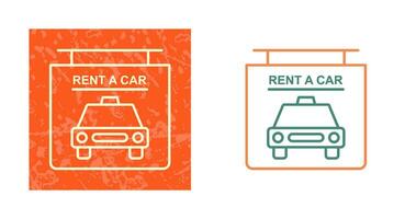 Rent a Car Vector Icon