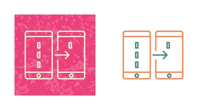 Unique Data Transfer Vector Icon