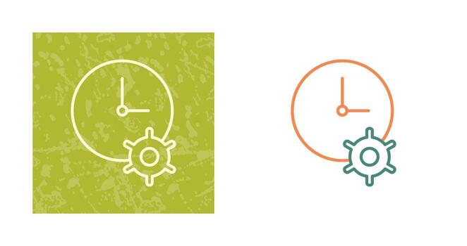 Unique Time Optimization Vector Icon