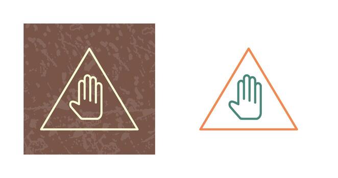 icono de vector de advertencia único
