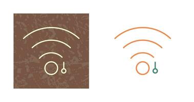 icono de vector de signo wifi único