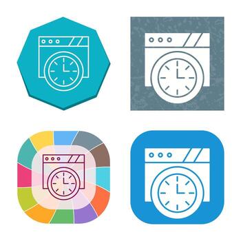 Wall Clock Vector Icon