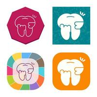 Toothache And Plaque Vector Icon