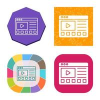 icono de vector de tutoriales en línea
