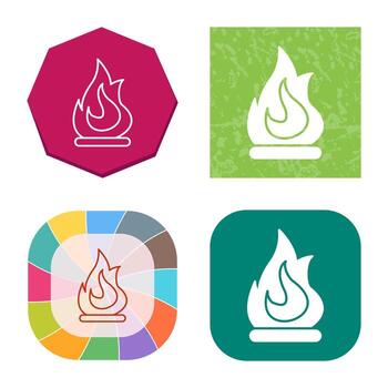 icono de vector de fuego