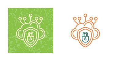 Cloud Security Vector Icon