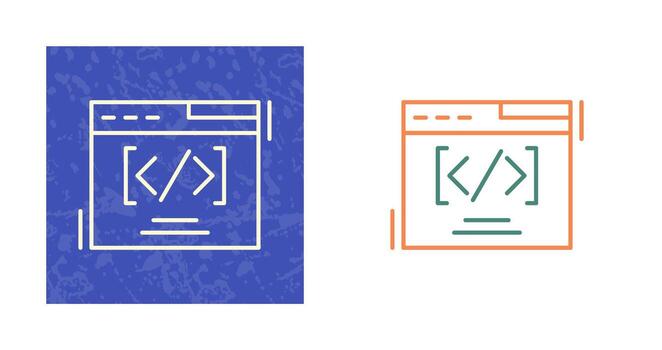 icono de vector de codificación web