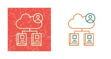 Cloud Library Vector Icon