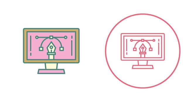 icono de vector de aprendizaje electrónico