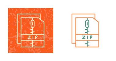 Zip File Vector Icon