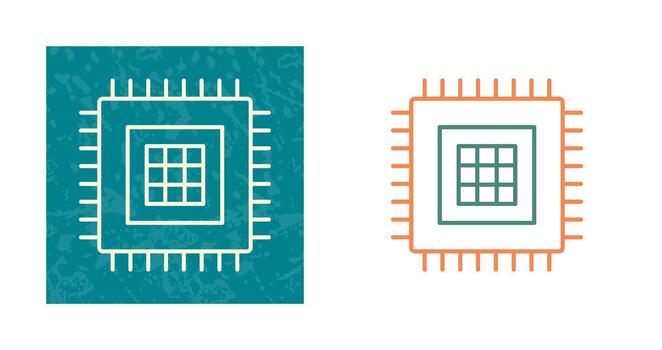 icono de vector de procesador