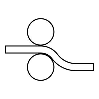 Printing rollers industrial print rolling machine rolling-mill linear metalworking processing of plate slab round drums equipment metal distribution typographic printing two shafts pass the sheet vector