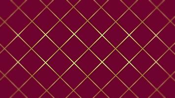 Abstract luxury backgrounds geometric square shape with golden metallic strip. Seamless looped minimal Background video