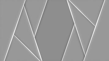 simple moving gray shapes minimal background with glowing and shiny lines luxury background video