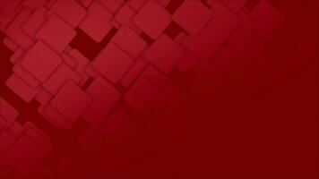 Simple classy moving Red squares half gradient minimal Red background video