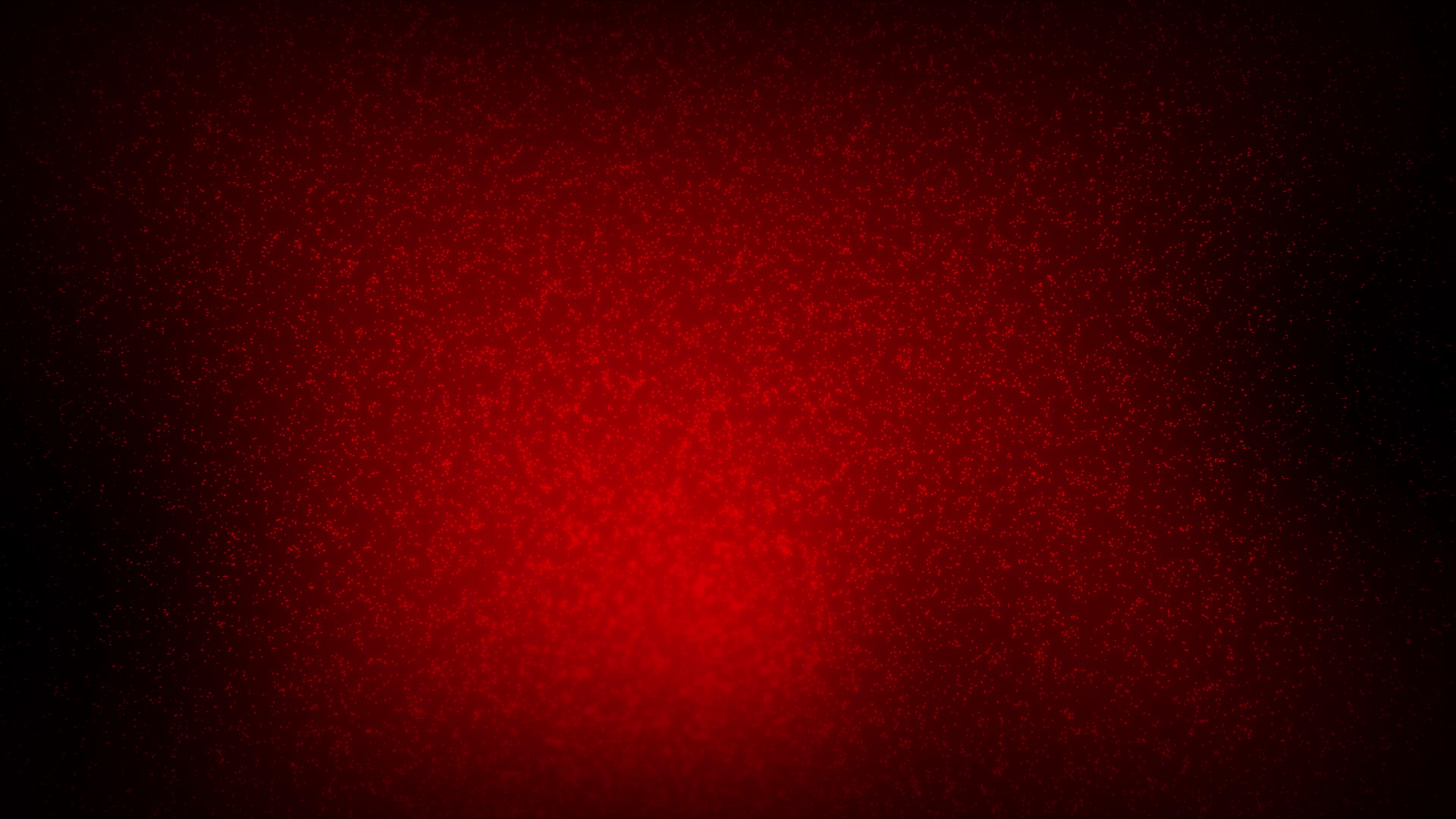 Red color glowing technology particle moving over dark background ...