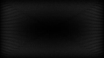 Abstract technology dark background. Moving dots and grid background for logo intro video