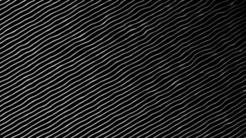 Hi-tech futuristic wave pattern moving stripes on black background video