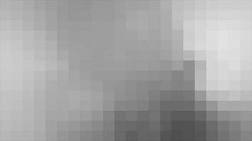 Facile et chic pixélisé carré boîte modèle blanc et noir Couleur minimal géométrique Contexte video