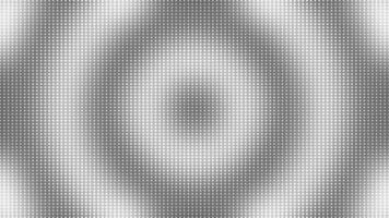 Modern halftone circular dots water waves ripple pattern White and Black loopable background video