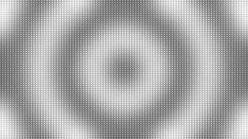 Modern halftone circular dots water waves ripple pattern White and Black loopable background video