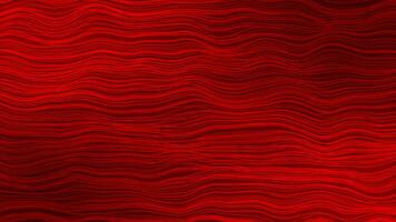 Abstract Red color horizontal moving wavy lines background, horizontal stripes minimal background video