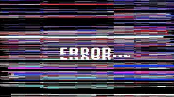 Erreur système problème. ordinateur virus endommagé information critique Erreur message. video