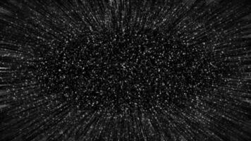 Seamless loop wormhole straight through time and space, warp straight ahead through stars video