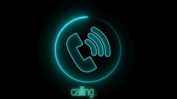 phone calling icon animation video