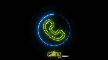 phone calling icon animation video