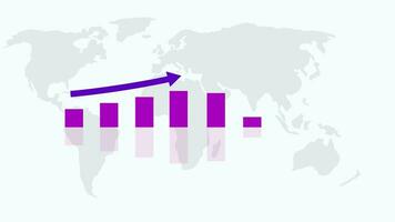 finanziario attività commerciale grafico, attività commerciale crescita video