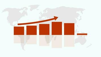 Financial business graph, business growth video