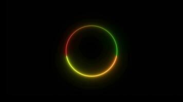 Neon- Kreis, Feuer Ring video
