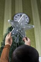 Decorating Christmas time. It is the magic time photo