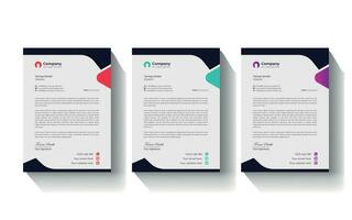 vector professional modern business simple new clean creative unique corporate company letterhead design print template