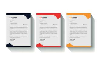 vector professional modern business simple new clean creative unique corporate company letterhead design print template