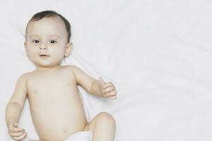 9 month naked baby boy photo