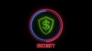 cyber segurança ícone animação video