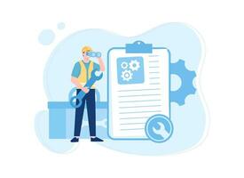 security guard people concept flat illustration vector