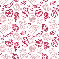 San Valentine's Day. Love. Celebration. Seamless pattern for fabric, wrapping, textile, wallpaper, apparel. Vector. vector