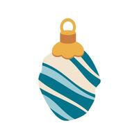Christmas toy, ornament for the tree. Winter holiday element. vector