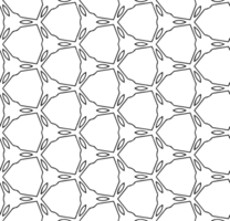 Black seamless abstract pattern. Overlay for background and backdrop. Ornamental design. PNG graphic illustration with transparent background.