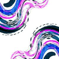 Abstract and Colorful Brush Background with Halftone Effect. Brush Stroke Illustration for Banner, Poster, or Sports Background. Scratch and Texture Elements For Design vector