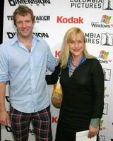 Thomas Jane and Patricia Arquette arriving at Shark Boy and Lava Girl Premiere El Capitan Theater Los Angeles CA June 4 2005 photo