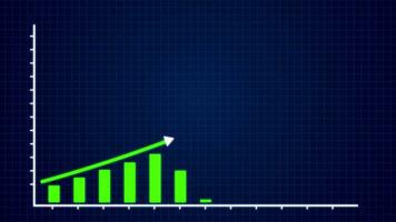 business graph chart animation video