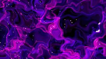 Abstract colorful background of a looping animated iridescent reflective material with swirling texture video