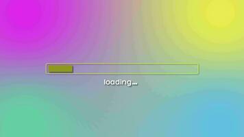 Loading bar, progress bar video